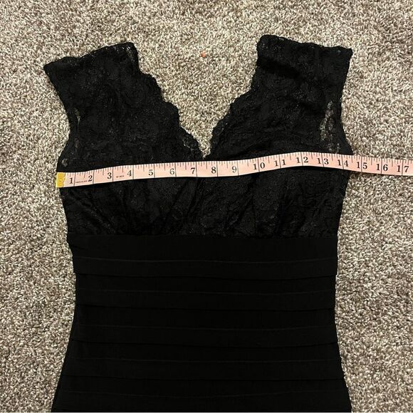 B. Darling Black Lace Top Dress size 3/4 - Picture 8 of 9